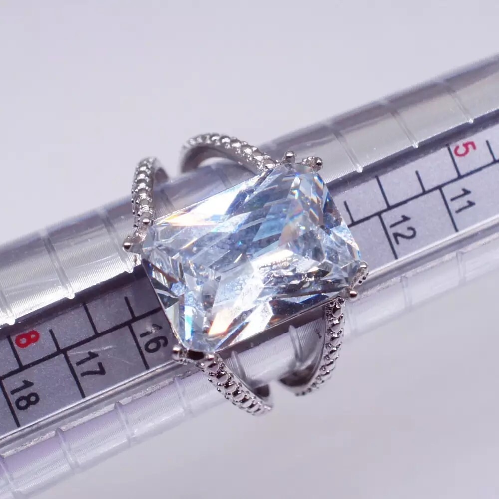 S925 sterling silver engagement ring - Picture 5 of 5